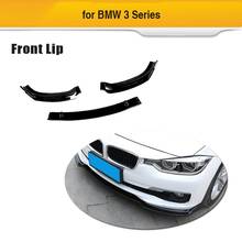 Divisores de labios de parachoques delantero de coche, Serie 3, para BMW F30, F31, estándar, 2013-2018, aspecto de carbono ABS/negro brillante 2024 - compra barato
