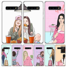 Funda de teléfono para chicas Bff Best Friends Forever, para Samsung Galaxy A51, A71, A50, A70, A40, A30, A20E, A10, A01, A21, A41, M30S, A6, A7, A8, A9 Plus 2024 - compra barato