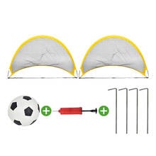 NEW 2Pcs Soccer Football Goal Net Kit Set Foldable Training Goal Net Tent Kids Indoor Outdoor Play Toys 2024 - buy cheap