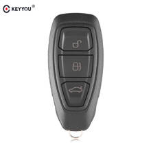 3-кнопочный смарт-ключ KEYYOU, чехол-брелок для Ford Mondeo, Winner, Kuga, Fiesta, Focus C-Max, титановый чехол для автомобильного ключа HU101 Blade 2024 - купить недорого