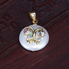 Pingente minúscula borboleta dourada, gargantilha para fazer jóias, charmoso de arco-íris cz, cristal empedrado 2024 - compre barato
