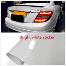 Auto Accessories 152cm  Glossy white sticker Auto Car Styling  motorcycle sticker Vinyl Wrap Film Adhesive Air Release Sticker 2024 - buy cheap