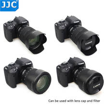 JJC-cubierta de lente para Canon EF-S, 18-135mm f/3,5-5,6 is USM, RF 24-104mm F4 L IS USM, Canon EOS R6 80D 77D 60D, sustituye a EW-73D 2024 - compra barato