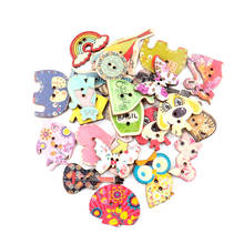 Painted animal buttons Cat and dog Scrapbooking Button Handmade Accessory Home Decoration Craft DIY Botones 30pcs 2024 - buy cheap