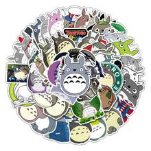 Pegatinas de dibujos animados de Anime Totoro DIY para niños, papelería para portátil, monopatín, guitarra, monopatín, equipaje, paquete de pegatinas para ordenador portátil, 52 Uds. 2024 - compra barato