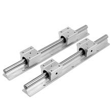 Linear Rails and Bearings,2Pcs Linear Guide Rail 400mm +4Pcs Linear Bearing 12mm Slide Blocks SBR12UU 2024 - buy cheap