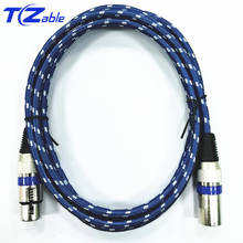 Cable XLR macho a hembra blindado para mezclador de micrófono, amplificador, conector de Audio de altavoz, Cable de extensión XLR AUX, 2m, 3m, 5m 2024 - compra barato