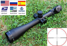 6-24x50 vista scope vermelho ponto tático óptica riflescope ajuste 11/20mm ferroviário rifle vista para a caça 2024 - compre barato