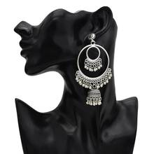Vintage Jhumka Earrings for Women Boho Indian Jewelry Bells Tassel Metal Oxidized Afghan Earrings pendientes Gypsy Tribal Nepal 2024 - buy cheap