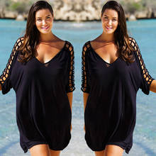 Plus Size Women Fashion New Ladies Dresses  Swimwear Bikini Beachwear Cover Up Kaftan Summer Dress 2024 - buy cheap