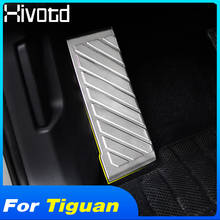 Hivotd For Volkswagen VW Tiguan mk2 2020-2017 Stainless Foot Rest Pedal Protector Plate Panel Cover Trim Car Interior Mouldings 2024 - buy cheap