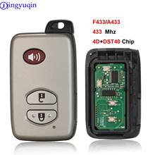 jingyuqin F433/A433 Remote 3B Control Car Smart Key Case For Toyota Camry Land Cruiser Key 433MHZ 4D+DST40 CHIP 2024 - buy cheap