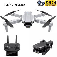 Mini Dron HJ97 Pro con cámara Dual HD 4k  dron 4K profesional, Wifi, FPV, Mini Dron plegable RC, juguetes, 2021 drones con cámara rc helicóptero dron con camara 4k  dron fpv drone 4k profesional rc helicópteros 2024 - compra barato