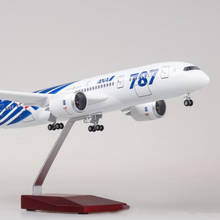 1/130 47cm Dreamliner Aircraft Airplane Boeing 787 B787 Japan ANA Airline Model W Light and Wheel Diecast Resin Plane model 2024 - buy cheap