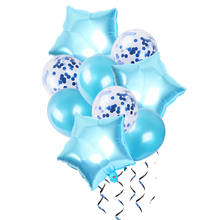 9pcs 18inch Heart Star Foil Balloon 12inch Confetti Latex Balloons Happy Birthday Party Kids Baby Shower Wedding Decor Supplies 2024 - buy cheap