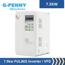 Fuling-inversor de frecuencia Variable, controlador de velocidad de 0-220Hz, 7,5 kW, 380v/1000 v, 1HP o 3HP, entrada, salida 3HP, VFD 2024 - compra barato