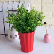 1 Bouquet Artificial Mimosa Plastic Green Plant Home Office Shop Decoration 2024 - buy cheap