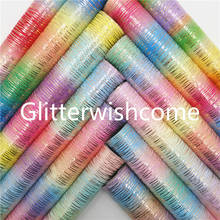 Glitterwishcome 21x29cm a4 tamanho vinil para arcos arco-íris falso tecido folhas para arcos, gm777a 2024 - compre barato