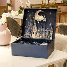 AVEBIEN-Caja tridimensional de dibujos animados de cielo estrellado azul, embalaje de regalo para cosméticos, fiesta de cumpleaños, boda 2024 - compra barato