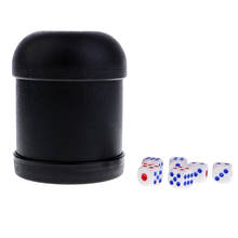 Conjunto de dados com copo para ktv pub, 6x, estampa de mamadeira e dragão, jogo de mesa preto 2024 - compre barato