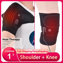 AGDOAD Heating Shoulder Brace Support for Dislocated Shoulders Rehabilitation Shoulder Injury Pain Relief + Knee Brace 2024 - buy cheap