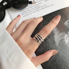 Корейские звезды винтажные многослойные цепи линии кольца для женщин большой регулируемый размер палец кольцо Мода Бохо ювелирные изделия 2024 - купить недорого
