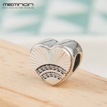 2018 NEW Summer Fan of Love Charms 925 sterling silver hearts Charm fit bead Bracelets DIY for women Memnon fine jewelry BE288 2024 - buy cheap