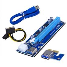 VER006C PCI-E Riser Card PCI Express PCIE 1X to 16X Extender Adapter USB 3.0 Cable SATA 15Pin to 6Pin Power for Mining Miner 2024 - buy cheap