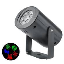 12 Patterns Mini Christmas Lights Outdoor Projector Laser Garden Light Snowflake Moving Disco Lights Christmas Decorations 2024 - buy cheap