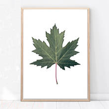 Nordic Green Maple Leaves Canvas Painting Modern Plant Posters And Prints Wall Art Pictures For Living Room Home Decor 2024 - buy cheap