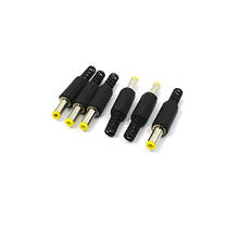 5.5x2.1mm dc plug tomada elétrica tomada cabo de alimentação macho jack conector adaptador com cabeça amarela garfo de gerencio 2024 - compre barato