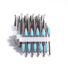 Conjunto de brocas rotativas de silicone para unhas, ferramentas de manicure, 10 peças, brocas de borracha, fresa elétrica, ferramentas de rebarbação 2024 - compre barato