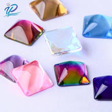 U priver-novo strass quadrado com cristal de glitter natural para roupas, pedras para arte em unhas, com 12 cores e 4 tamanhos 2024 - compre barato