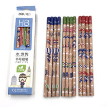 Deli 12 Pieces/Box Hexagonal HB Standard Pencils Soldier Sketch Drawing Pencils Set HB Non-toxic Pencils For School Students 2024 - buy cheap
