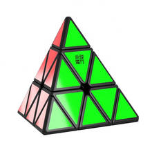 Yj yulong V2M Magnetic Magic Pyramid Cube Stickerless Yongjun Magnets Triangle Puzzle Speed Cubes 2024 - buy cheap