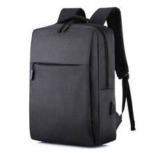 Mochila para laptop com carregador usb, mochila masculina anti roubo para viagem à prova d'água e escolar 2024 - compre barato