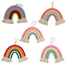 Decoración nórdica para habitación de niños, colgante de arco iris para pared, accesorios de decoración escandinava para habitación de niños 2024 - compra barato