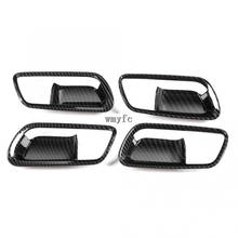 Inner Door Handle Bowl Cover Trim Moulding Sticker Interior Accessories ABS Carbon Fiber For Toyota Prius 2019 2020 2024 - buy cheap