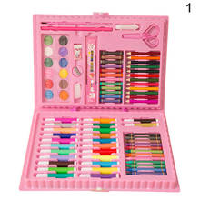 86pcs Children Painting Set Water Color Pen Crayon Oil Pastel Brush Drawing Tool 2024 - buy cheap