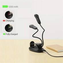 LED Reading Lamp Dual Arms Flexible Book Sheet Music Stand Light Reading Light Student Dormitory Lights With Clip Dropshipping 2024 - buy cheap