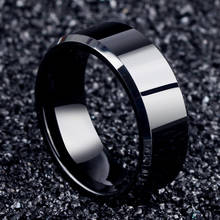 2017 Fashion Charm Jewelry ring men stainless steel Black Rings For Women 2024 - buy cheap