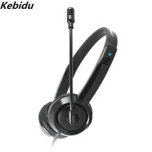 kebidu Wired Professional Studio Pro DJ Headphones With Microphone Over Ear HiFi Monitor Music Headset Earphone For Phone PC 4 2024 - buy cheap