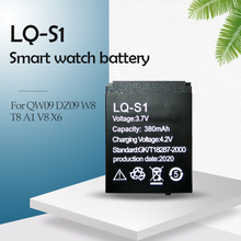 Batería de polímero de litio recargable para reloj inteligente, batería de LQ-S1 de 3,7 V y 380mAh para HLX-S1, QW09, DZ09, W8, A1, V8, X6 2024 - compra barato