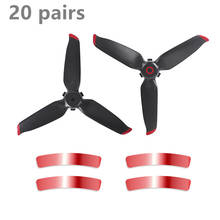 Adereços de lâminas de hélices + adesivos para braço de drone, 20 pares para dji fpv combo, acessórios para quadricóptero de drone 2024 - compre barato