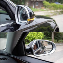 Chrome ABS Rearview Mirror Frame Door Mirrors Cover Trim 2pcs For Audi A6 C7 2012-2017 Car Styling Auto Accessories 2024 - buy cheap