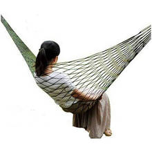 Single Person Mesh Nylon Hammock Portable For Camping Beach Outdoor Leisure Hanging Bed Swing Outdoor Furniture Multi-color #P5 2024 - buy cheap