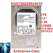 New Original HDD For Hgst 2TB 3.5" SATA 6 Gb/s 128MB 7200RPM For Internal Hard Disk For Enterprise Class HDD For HUS726020ALE610 2024 - buy cheap