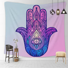 fatima hand tapestry wall hanging carpet evil eye wall blanket wall tapestry bohemian wall art muur tapijt 2024 - buy cheap