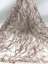 African Lace Fabric With beads High Quality ZH-1088812 African Tulle Guipure Lace Fabric For Nigerian Wedding 2024 - buy cheap