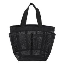 coofit 1pc Makeup Bag Beach Bag Large Capacity Portable Mesh 8 Pockets Toiletry Bags Shoulder Tote Bags For Outdoor Travel 2024 - buy cheap